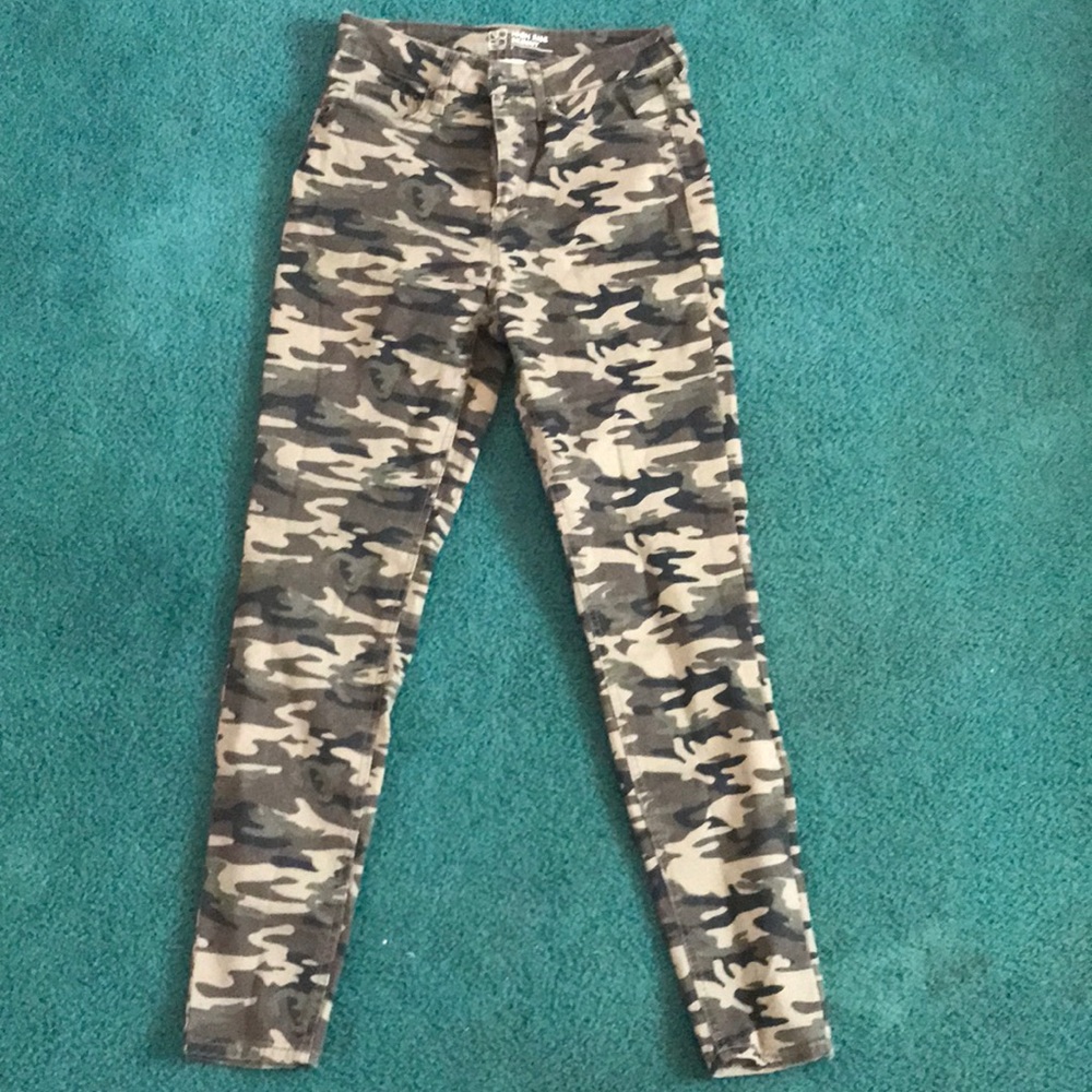 High rise skinny jeans